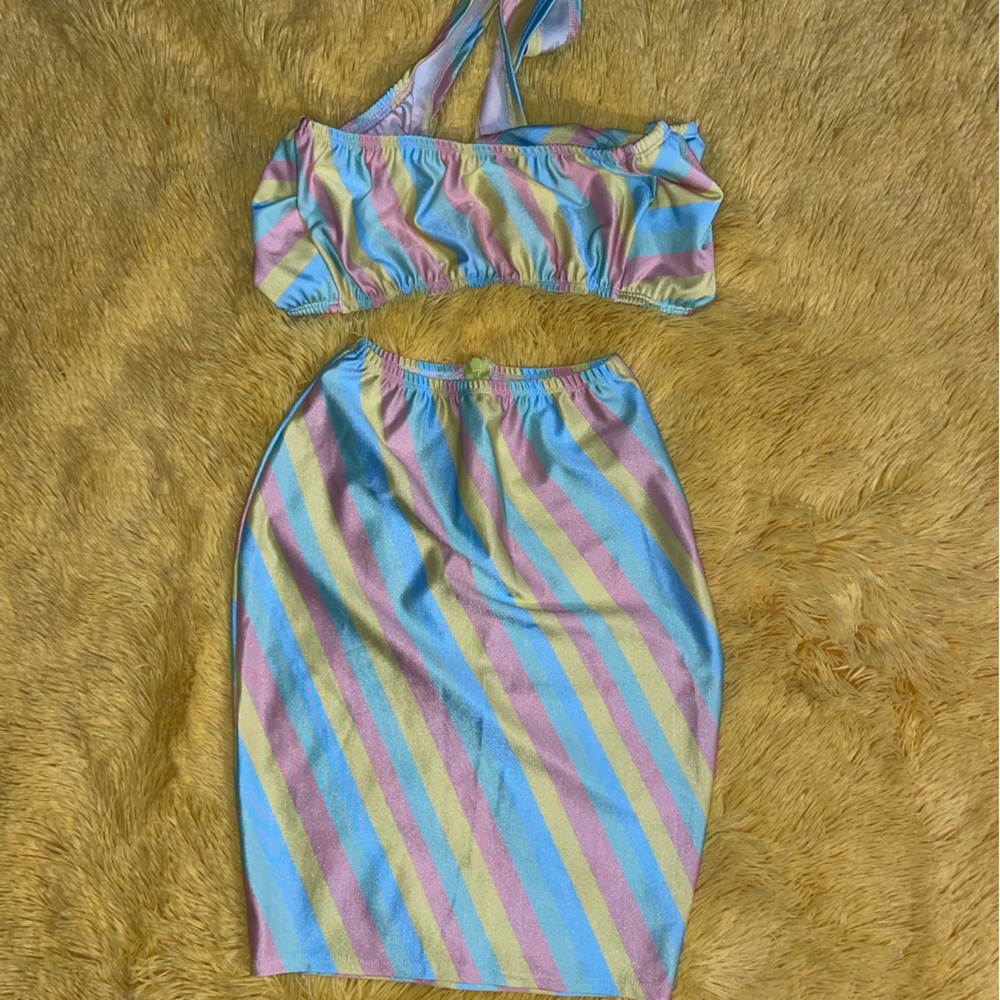 Cotton candy two piece set